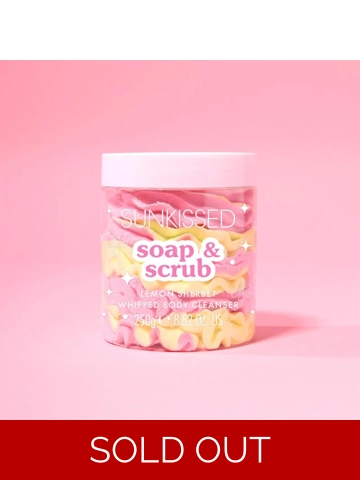 Sunkissed Soap and Scrub Whipped Body Cleanser Lemon Sherbet 250g