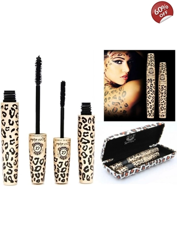 Love Alpha Black Mascara Transplanting Gel + 3D Natural Lengthening Fibers