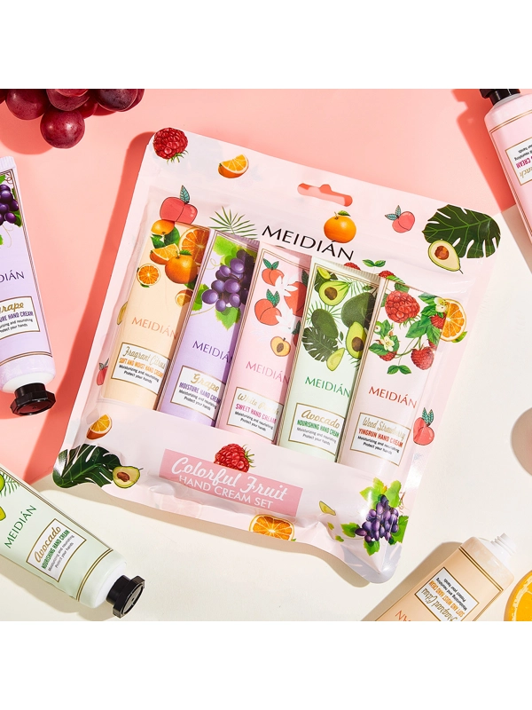 Meidian Colorful Fruit 5pc Hand Cream Set