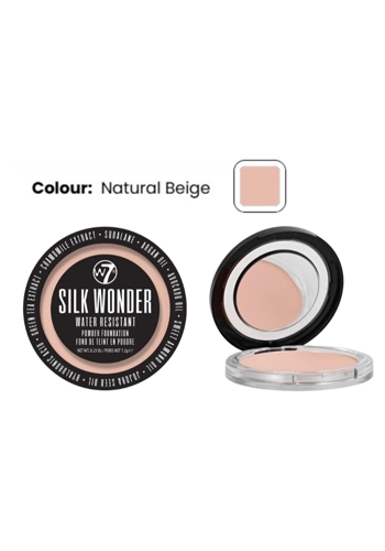 w7 Silk Wonder Water Resistant Foundation Powder - Natural Beige