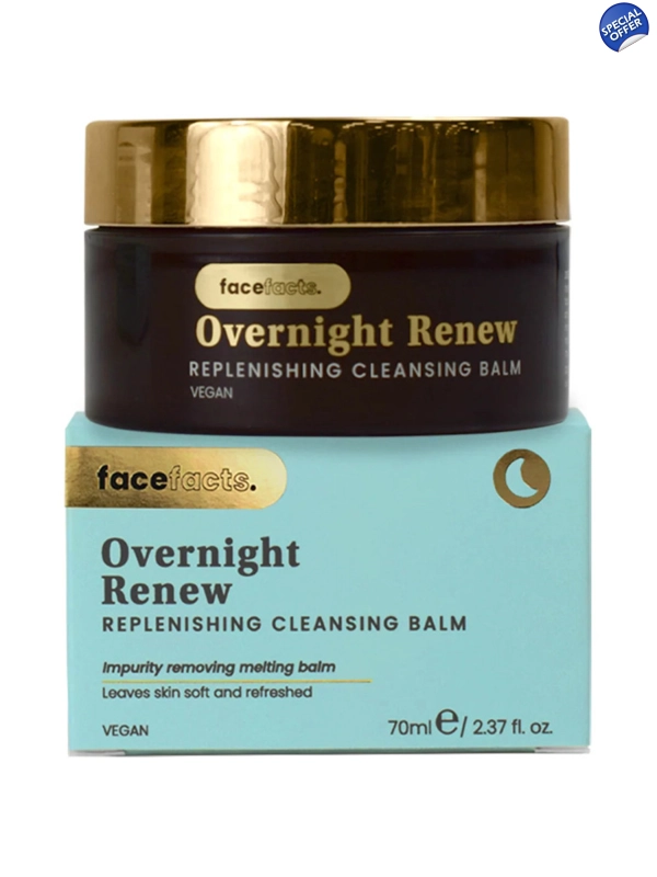 Face Facts Overnight Renew Replenishing Cleansing Balm - 70ml