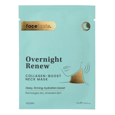 Face Facts Overnight Renew Collagen-Boost Neck Mask pack of 3