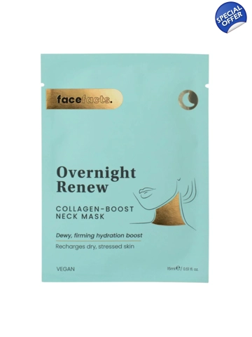 Face Facts Overnight Renew Collagen-Boost Neck Mask pack of 3