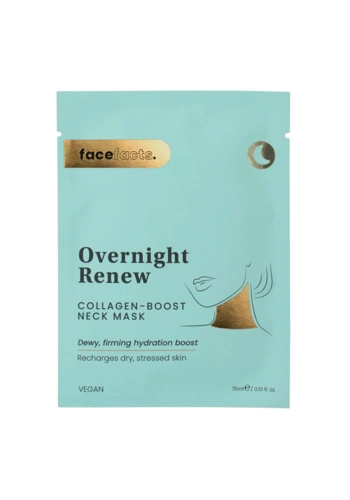 Face Facts Overnight Renew Collagen-Boost Neck Mask pack of 3