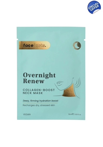 Face Facts Overnight Renew Collagen-Boost Neck Mask pack of 3