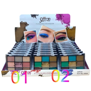 Saffron 9 Colours Eyeshadow Palette