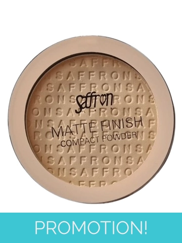 Saffron Matte Finish Compact Powder -Shade 01