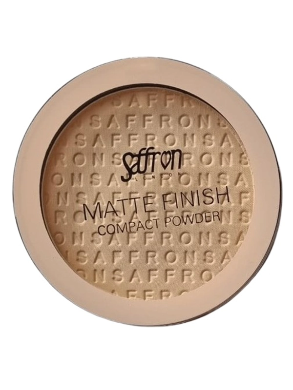 Saffron Matte Finish Compact Powder -Shade 01
