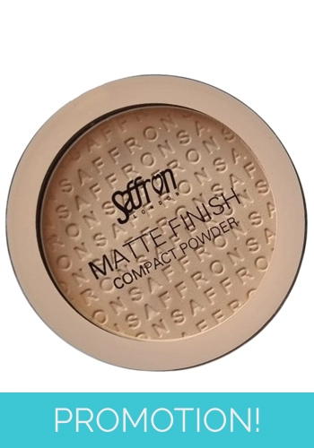 Saffron Matte Finish Compact Powder -Shade 02