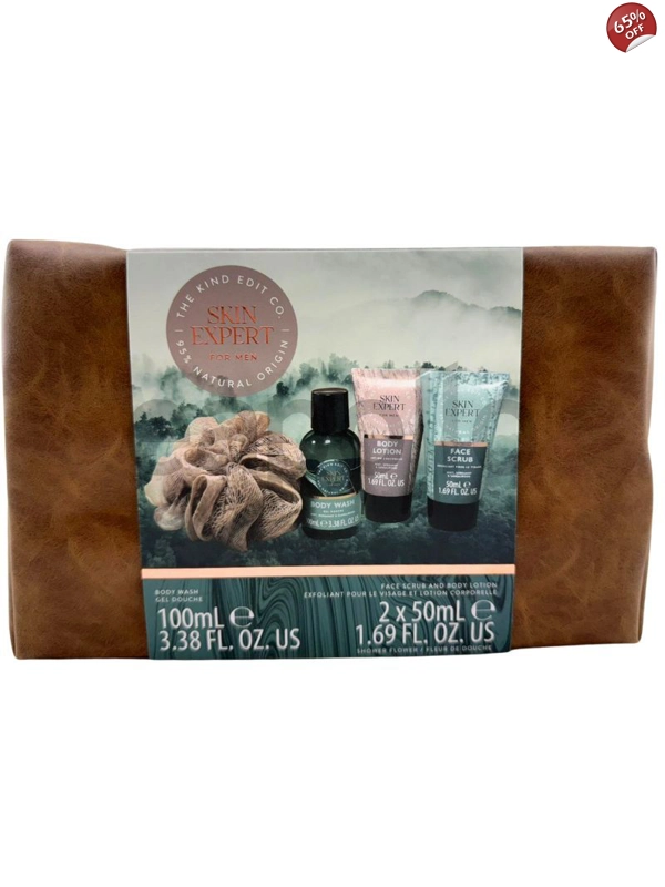 The Kind Edit Co Skin Expert For Men Travellers Bag Gift Set