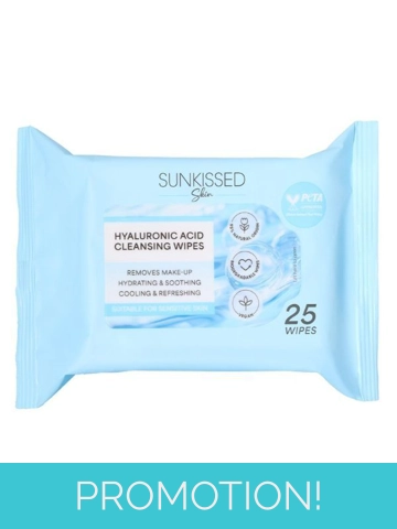 Sunkissed Skin Hyaluronic Acid Cleansing Wipes