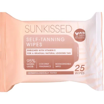 Sunkissed Self-Tanning Wipes 25 Pack