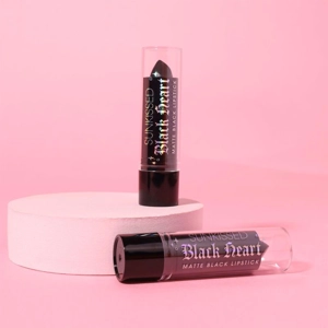 Sunkissed Black Heart Matte Black Lipstick