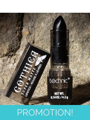 Technic Gothica Super Matte Black Lipstick