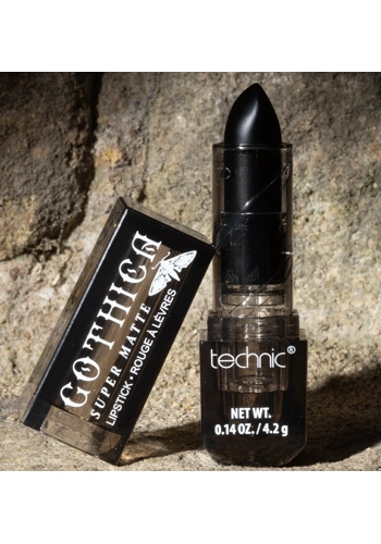 Technic Gothica Super Matte Black Lipstick