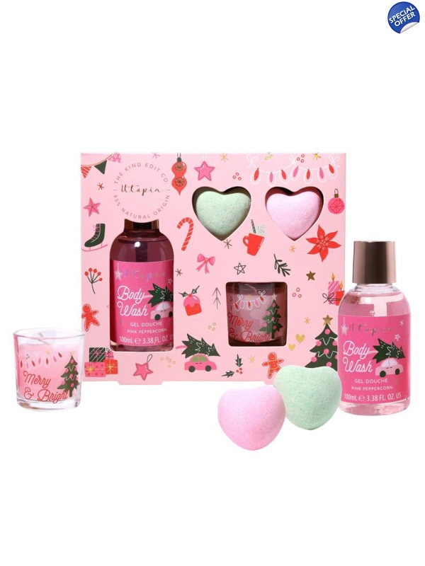 The Kind Edit Co Utopia Relax & Bath Christmas Gift Set