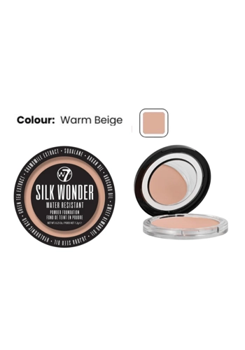w7 Silk Wonder Water Resistant Foundation Powder - Warm Beige