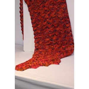 Hand knitted scarf