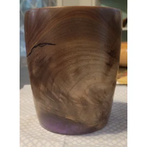Black walnut vase purple