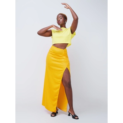 Adonis Maxi Skirt - Mustard