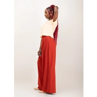 Elara Pantset - Beige/Brown