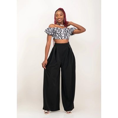 Pavo Pant Set - White/Black