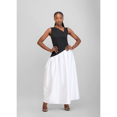 Moonlight Dress - Black & White