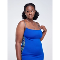 Spaghetti Strap Dress - Blue