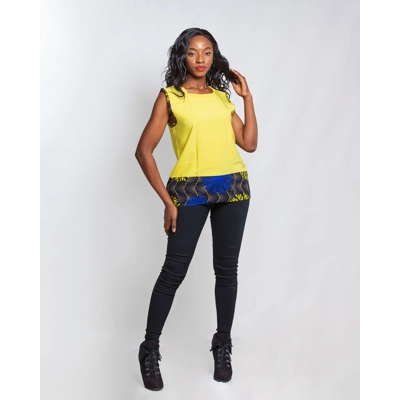 Dorian Ankara Top - Yellow Dorian Ankara Top - Yellow