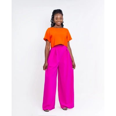 Elara Pant Set - Orange/Pink Elara Pant Set - Orange/Pink