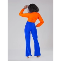 Andeska Pant Set - Orange/Royal Blue