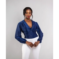 City Sleek Top - Navy Blue