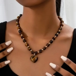 Tiger Eye Heart Pendant Tiger Eye Heart Pendant