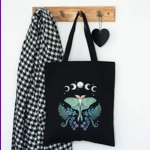 Luna Moth Polycotton Tote Bag