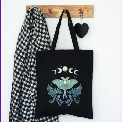 Luna Moth Polycotton Tote Bag Luna Moth Polycotton Tote Bag