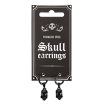 Black Stainless Steel Skull Earrings Black Stainless Steel Skull Earrings