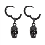 Black Stainless Steel Skull Earrings Black Stainless Steel Skull Earrings