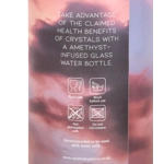Amethyst Set Your Intention Glass Water Bottle Amethyst Set Your Intention Glass Water Bottle