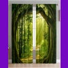 3D Forest Path Scenery Curtain