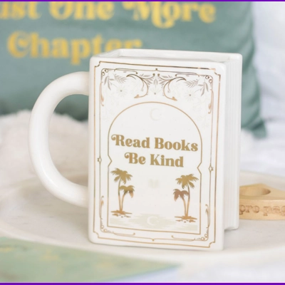 White Book Shaped Mug