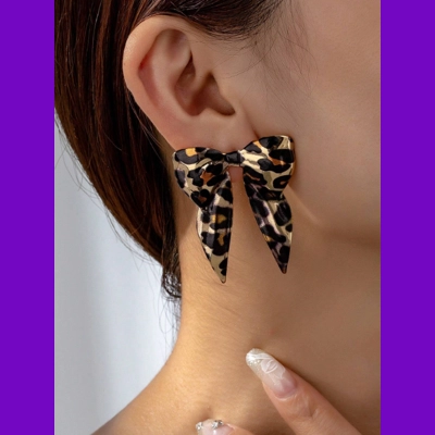Bow Leopard Earrings Bow Leopard Earrings