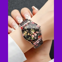 Print Quartz Wrist Watch
