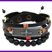 Genuine Leather & Natural Stone