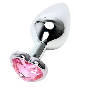 3 Size Anal Plug Heart Stainless Steel