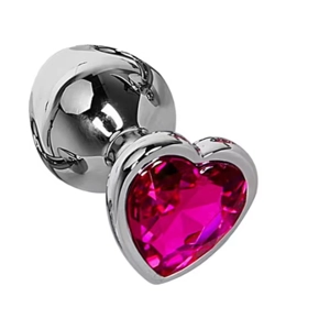 3 Size Anal Plug Heart Stainless Steel