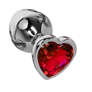 3 Size Anal Plug Heart Stainless Steel