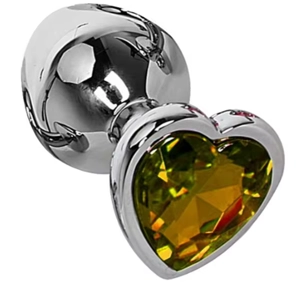 3 Size Anal Plug Heart Stainless Steel