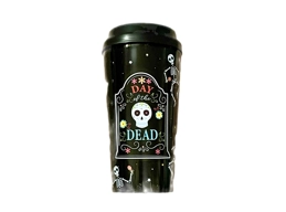 TopNotchOutlet-Plastic Tumblers - Day of the Dead (2 Pc) Ward Off a Worldwide Zombie Apocalypse - H