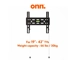 onn. Fixed TV Wall Mount for 19" to 42" TVs, Holds TVs up to 35 lbs, Black
