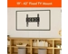 onn. Fixed TV Wall Mount for 19" to 42" TVs, Holds TVs up to 35 lbs, Black